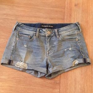 Express jean shorts